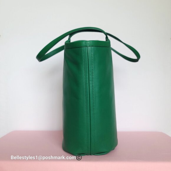 COACH Bea Colorblocked Smooth Leather Large Tote -Green Granite multi color ⭐ - Picture 6 of 16